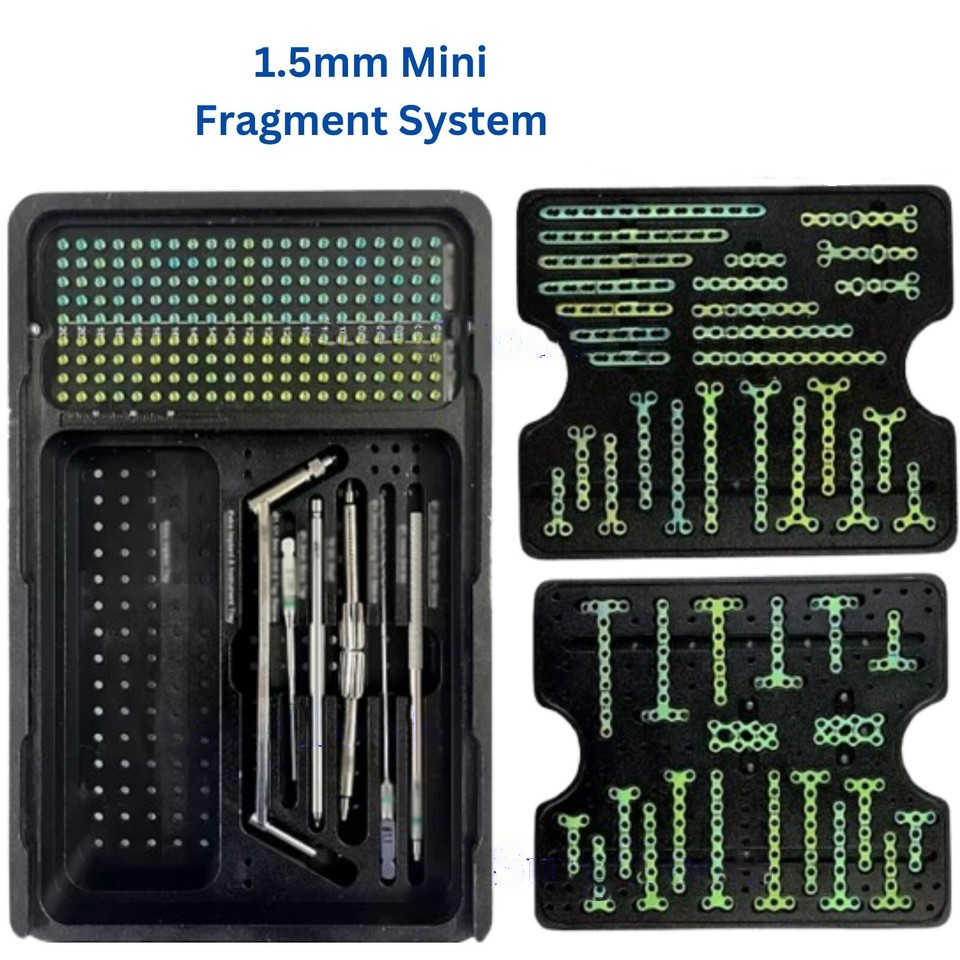 Mini Fragment System Titanium Plates and Screws Complete Set